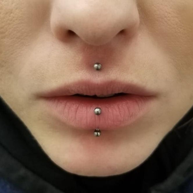 bad lip piercing infection