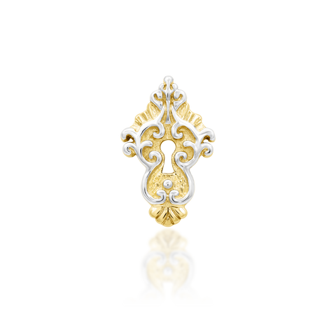 Keyhole in 14k gold by Junipurr