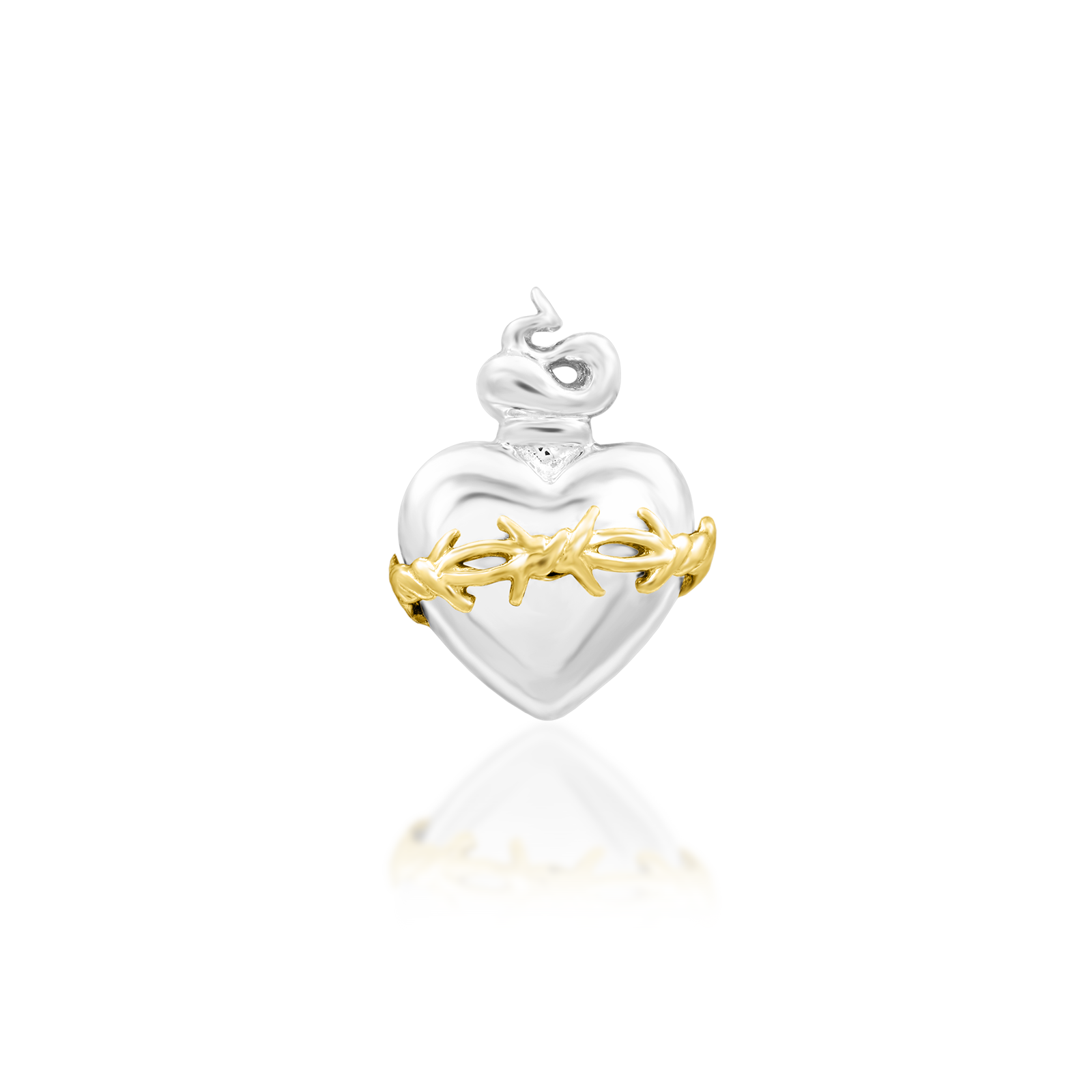Sacred Heart in 14k gold by Junipurr