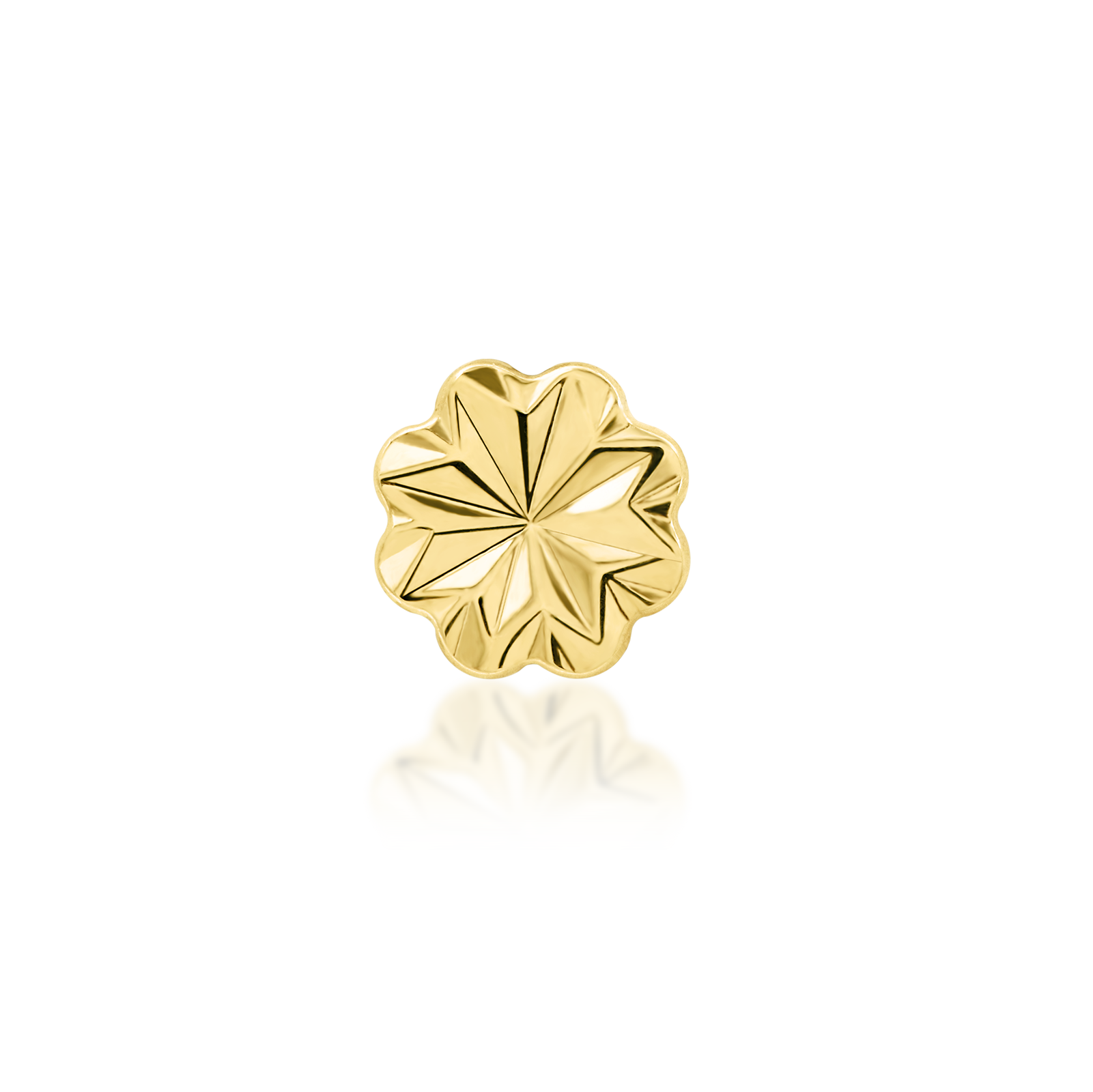 Laser Blossom in 14k gold by Junipurr