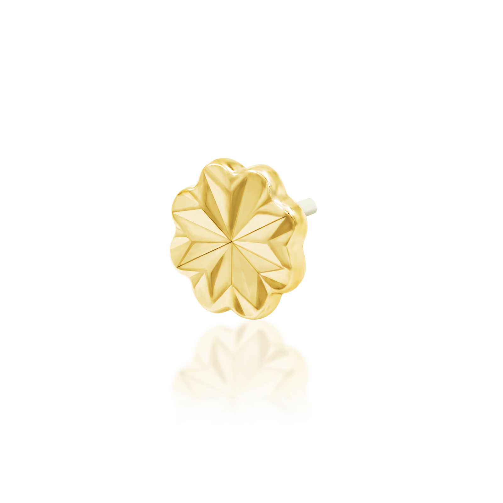 Laser Blossom in 14k gold by Junipurr