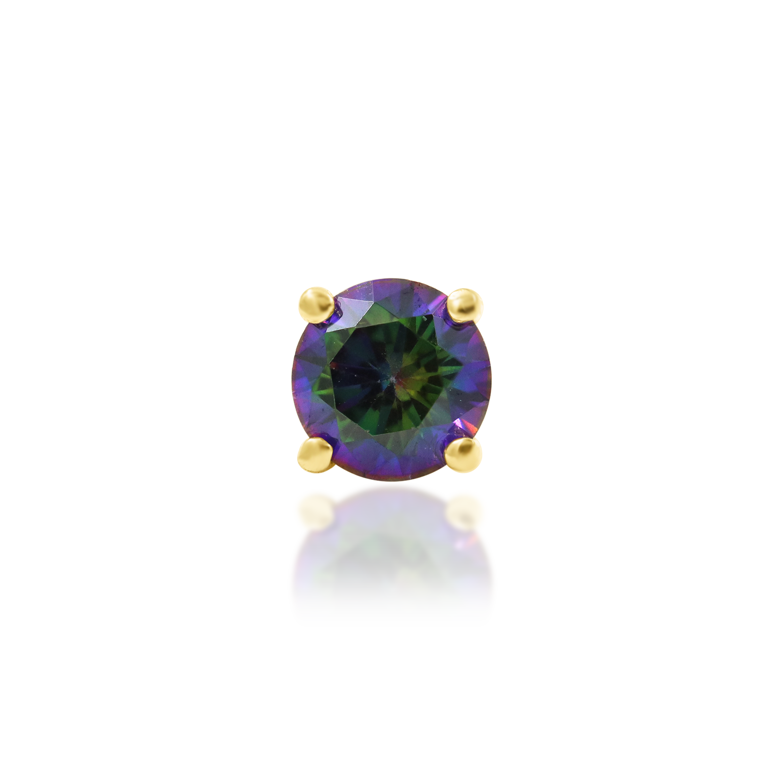 Mystic Prong-set in 14k gold by Junipurr