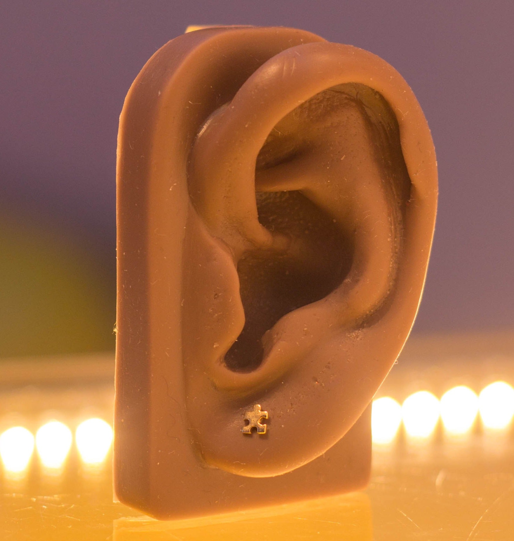 Puzzle Piece in 14k Gold by Junipurr
