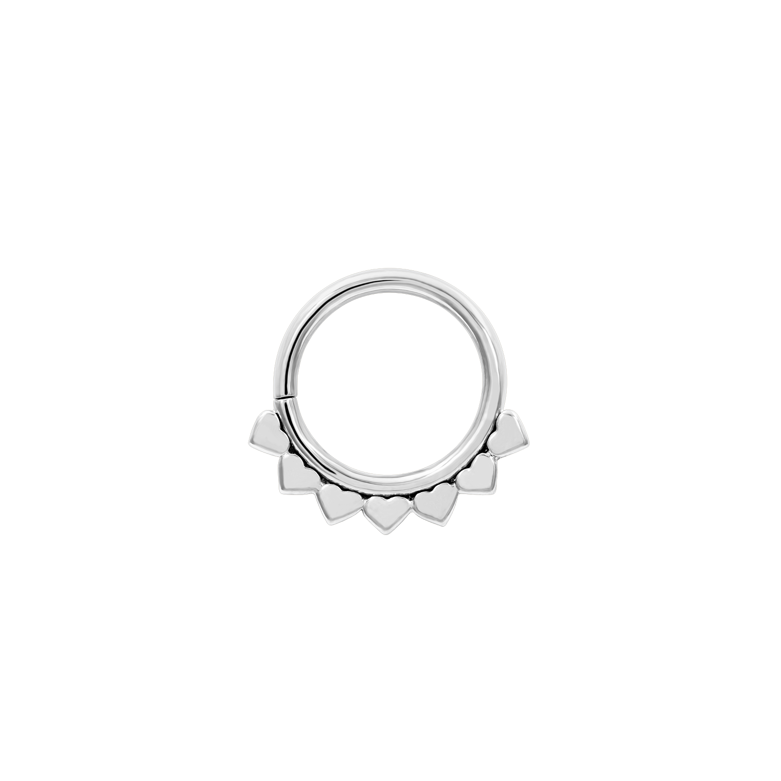 Jiya Seam Ring in 14k White Gold by LeRoi
