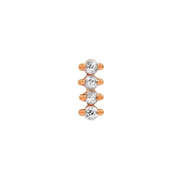 4 Gem Swarovski Line in 14k Gold by Junipurr