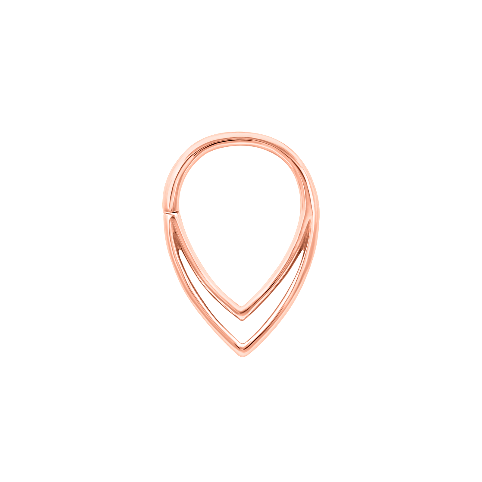 Bashful Seam Ring in Solid 14k Gold by Junipurr