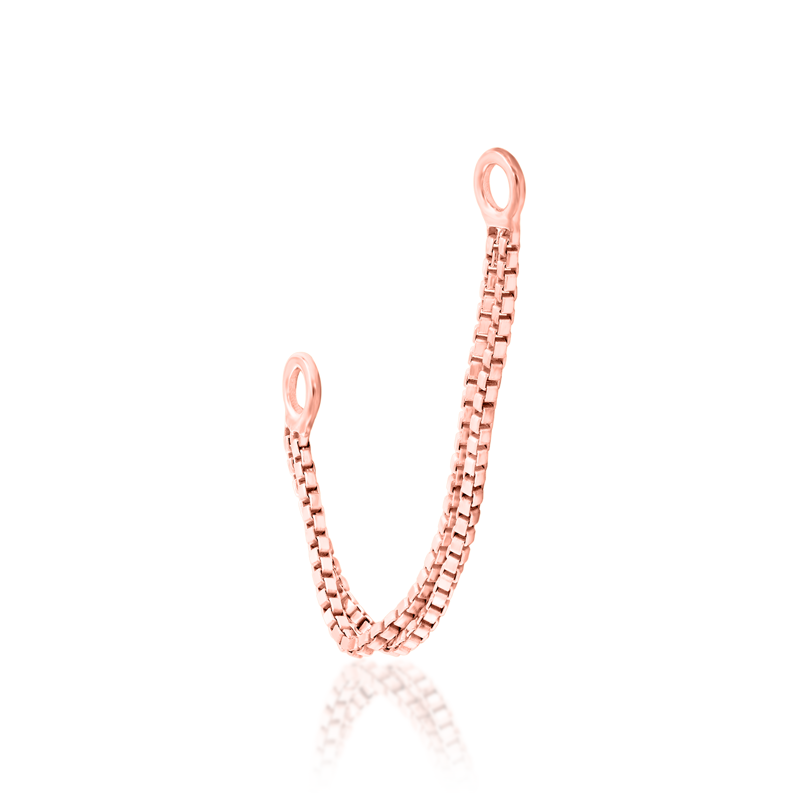 Double Box Chain in 14k gold by Junipurr