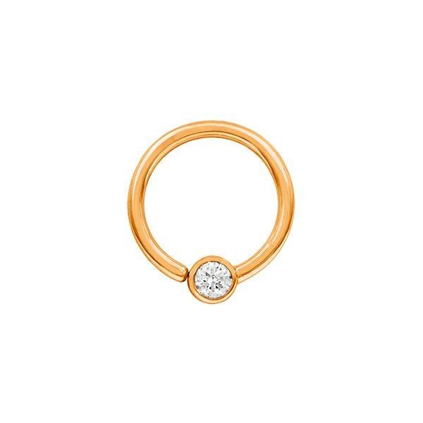 Swarovski Fixed Bead Ring in 14k Gold by Junipurr