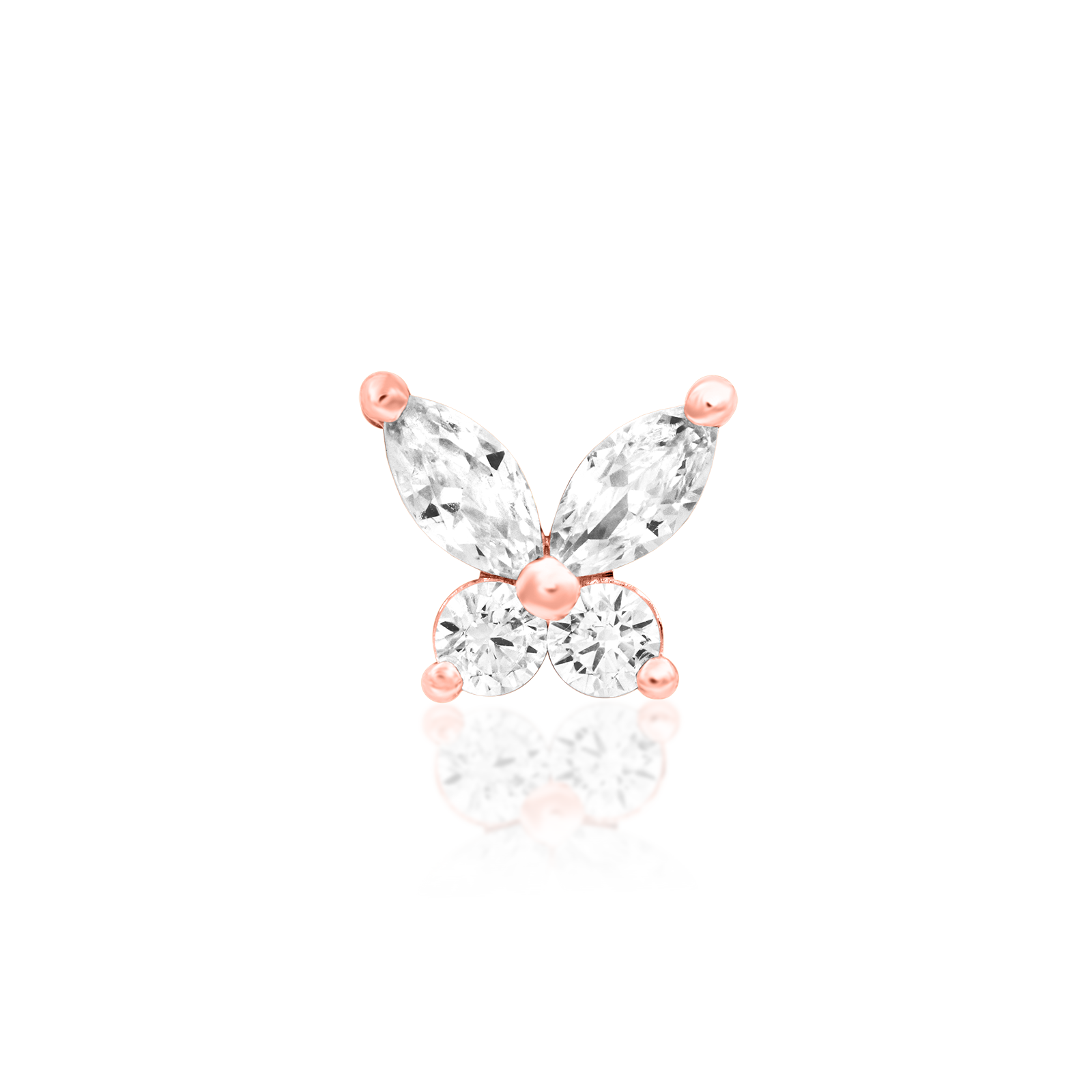 Flutterby in 14k Gold by Junipurr