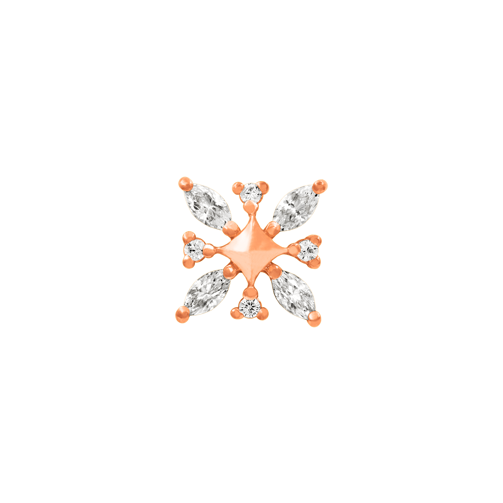 Elsa Gold Snowflake in 14k Gold by Junipurr