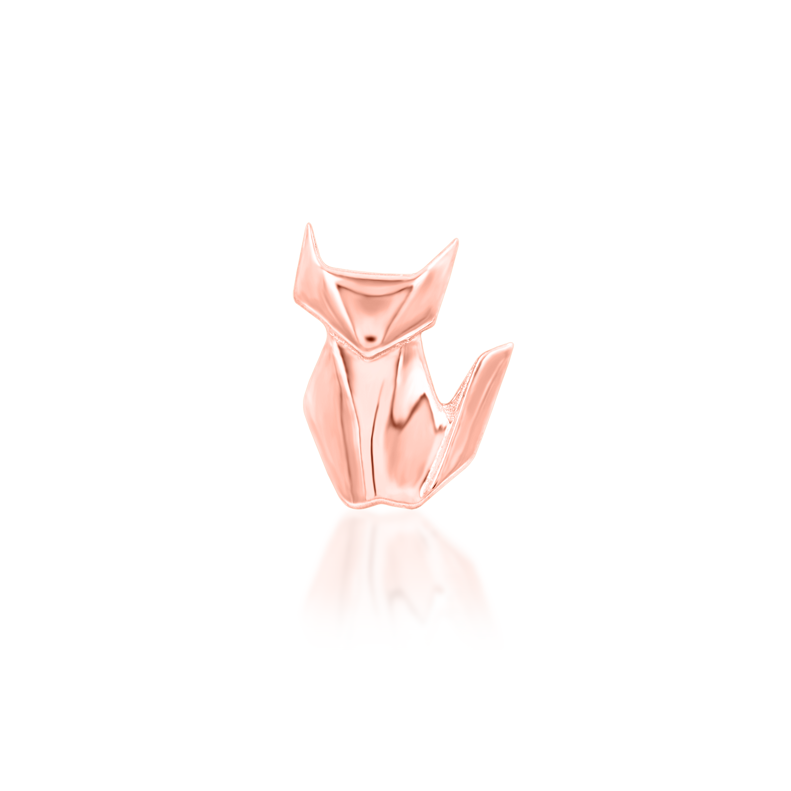 Paper Fox in 14k gold by Junipurr