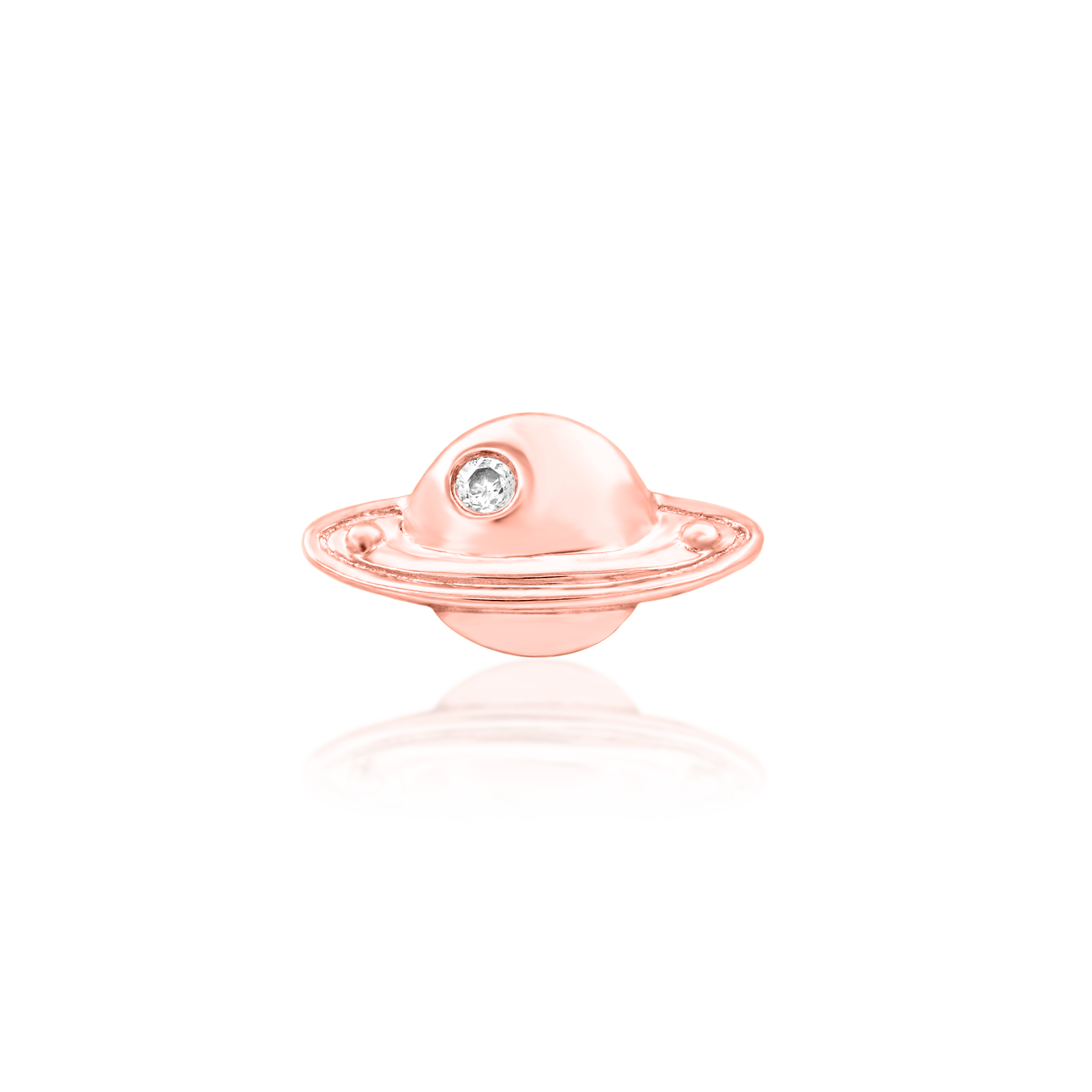 Saturn in 14k Gold by Junipurr