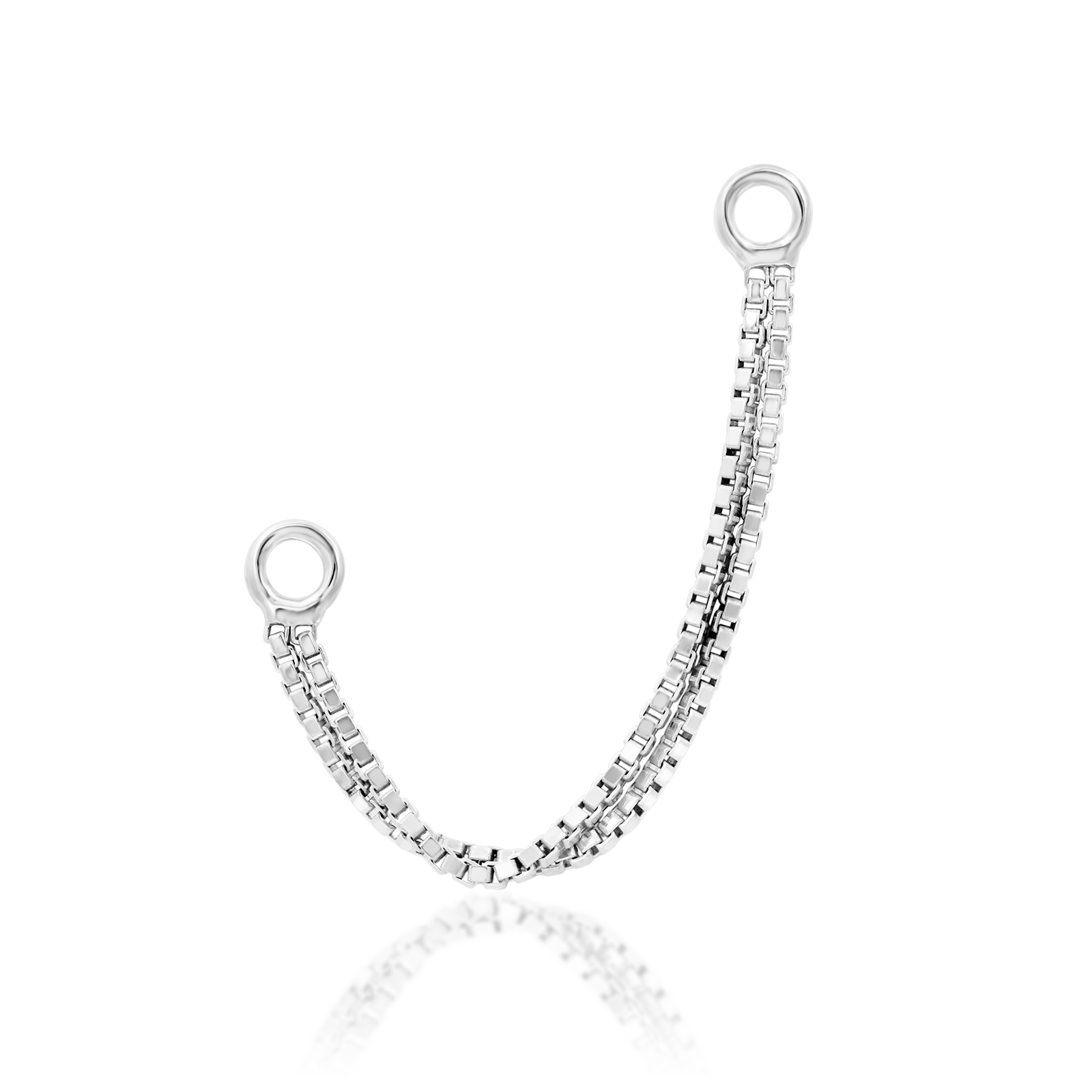 Double Box Chain in 14k gold by Junipurr
