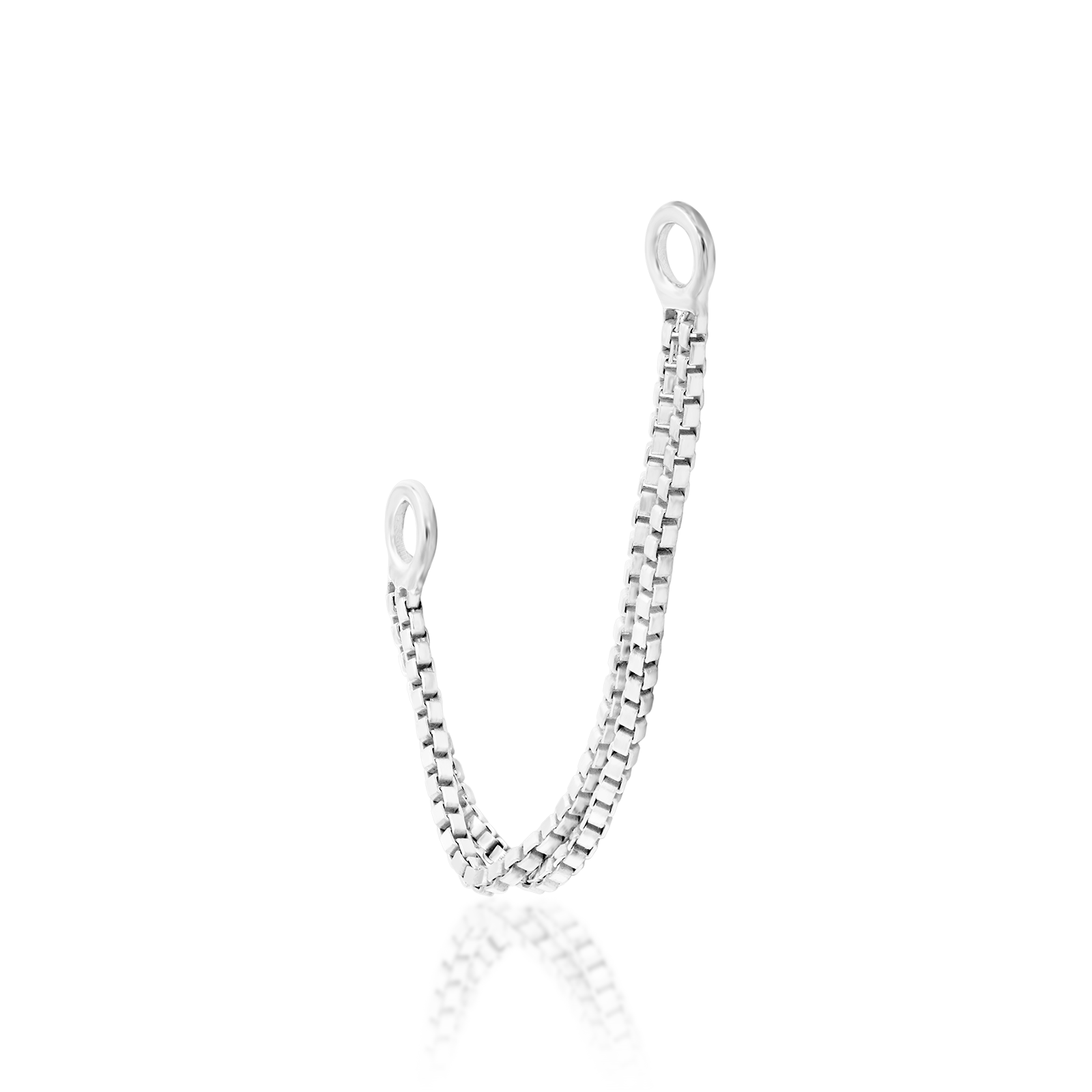 Double Box Chain in 14k gold by Junipurr