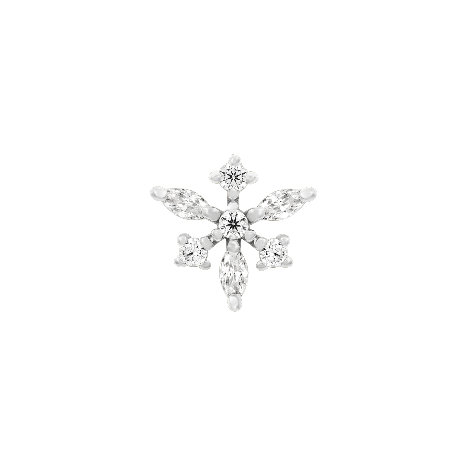 Anna - Gold Snowflake in 14k Gold by Junipurr