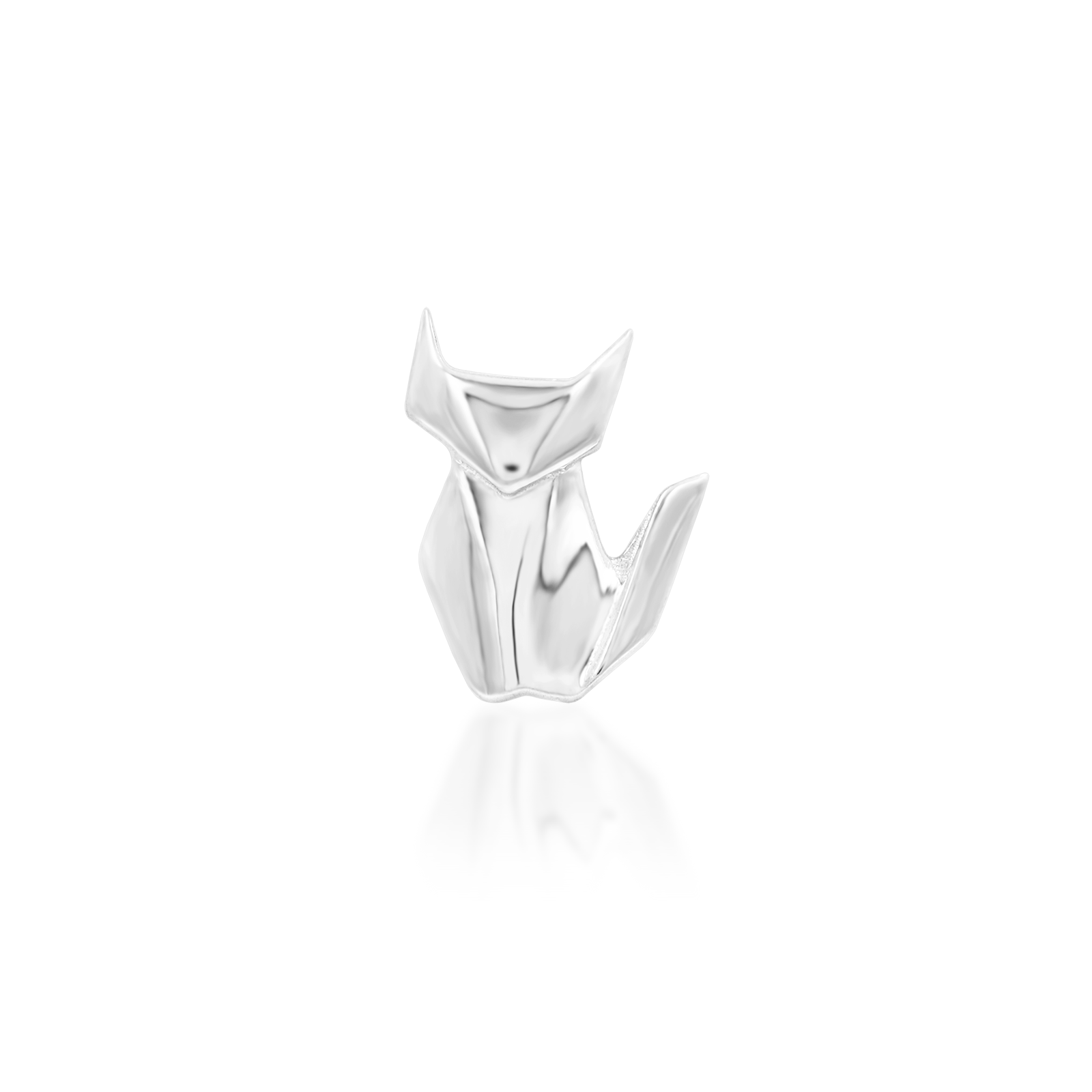 Paper Fox in 14k gold by Junipurr