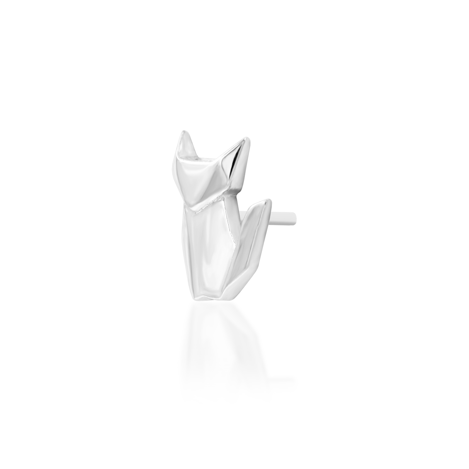 Paper Fox in 14k gold by Junipurr