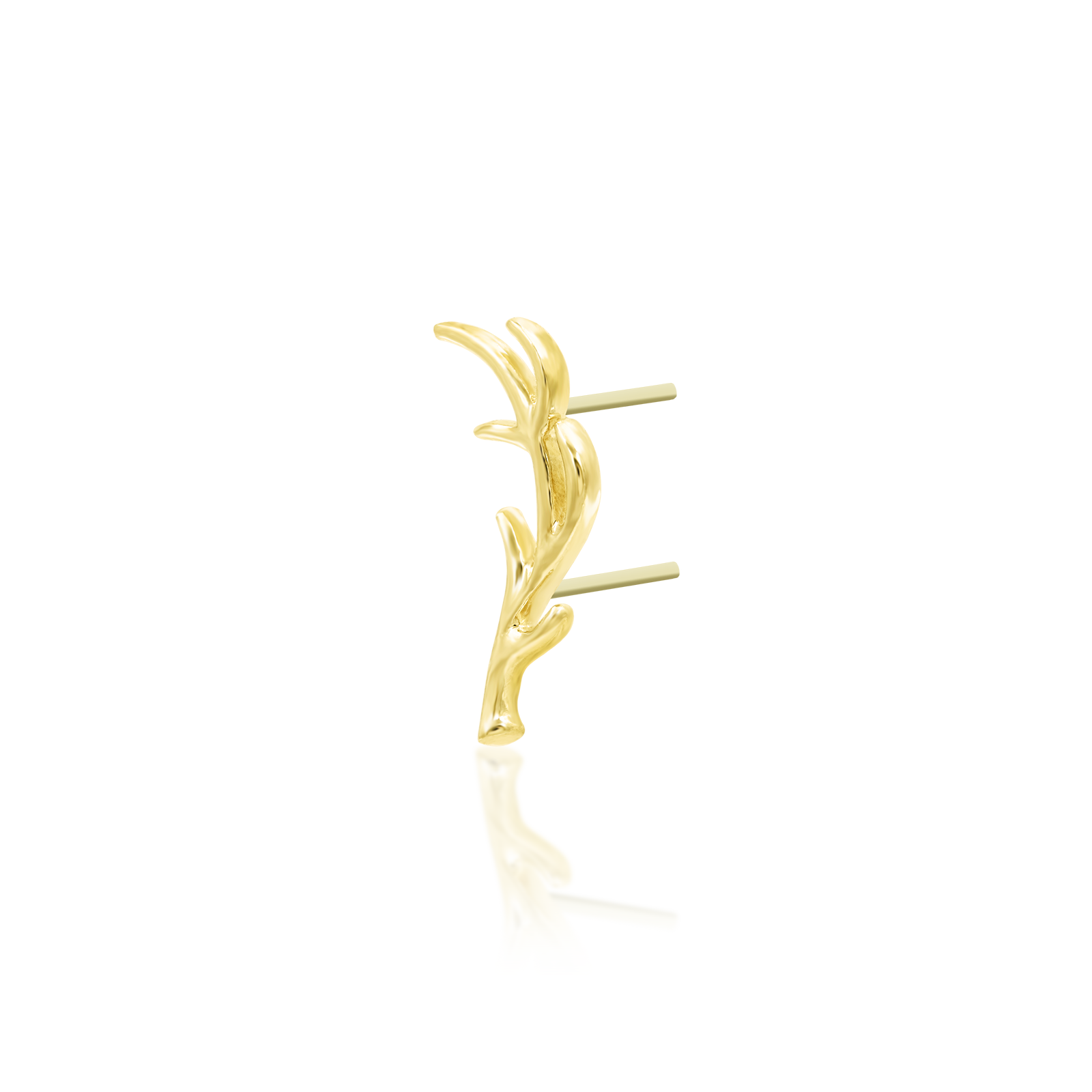 Antler in 14k Gold by Junipurr