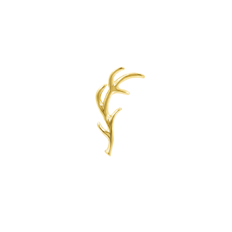 Antler in 14k Gold by Junipurr