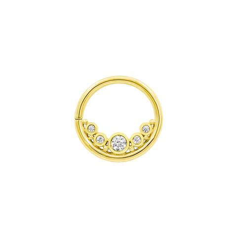 Baloo Seam Ring in Solid 14k Gold by Junipurr