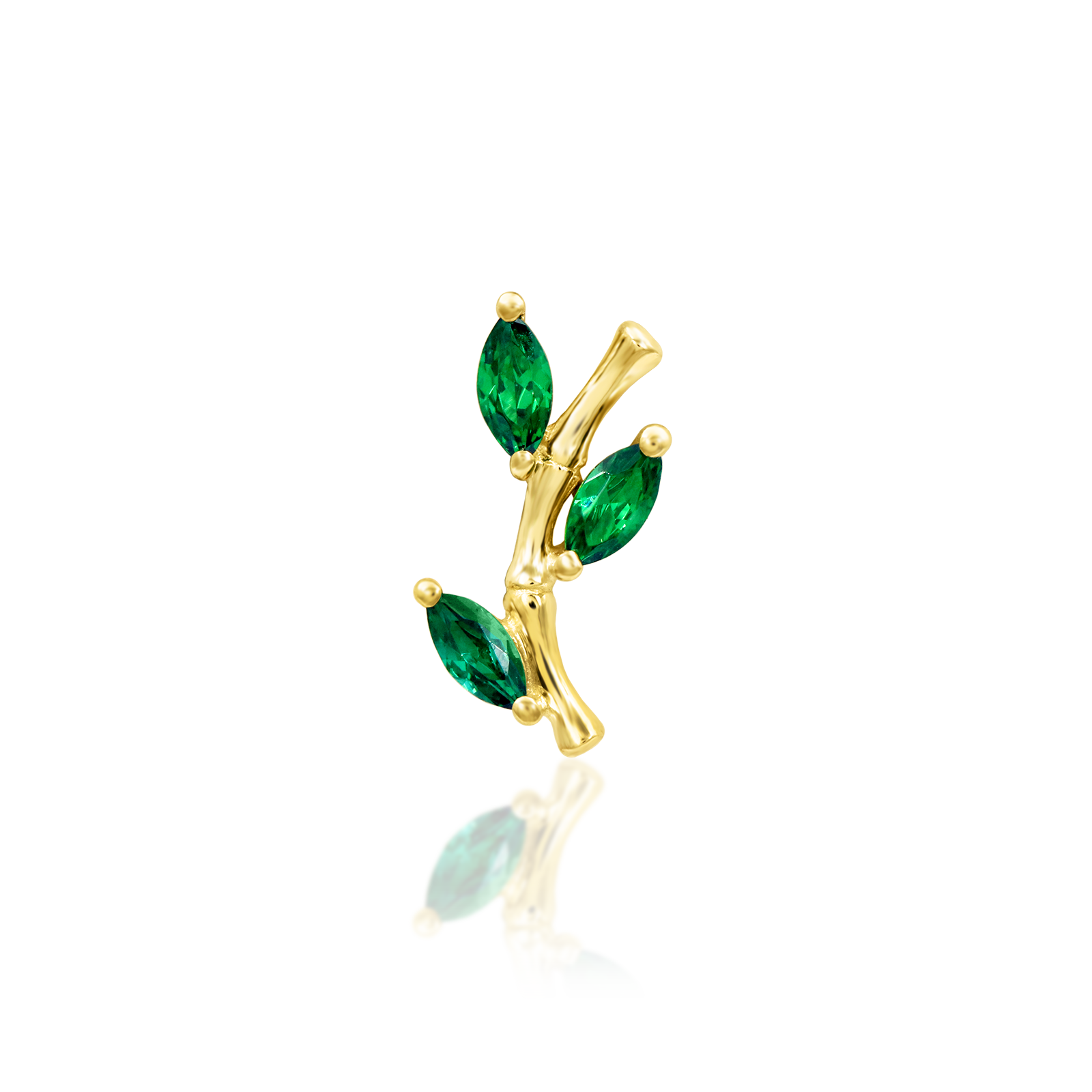 Bamboo Blossom in 14k Gold by Junipurr