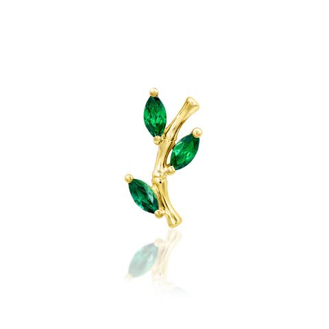 Bamboo Blossom in 14k Gold by Junipurr