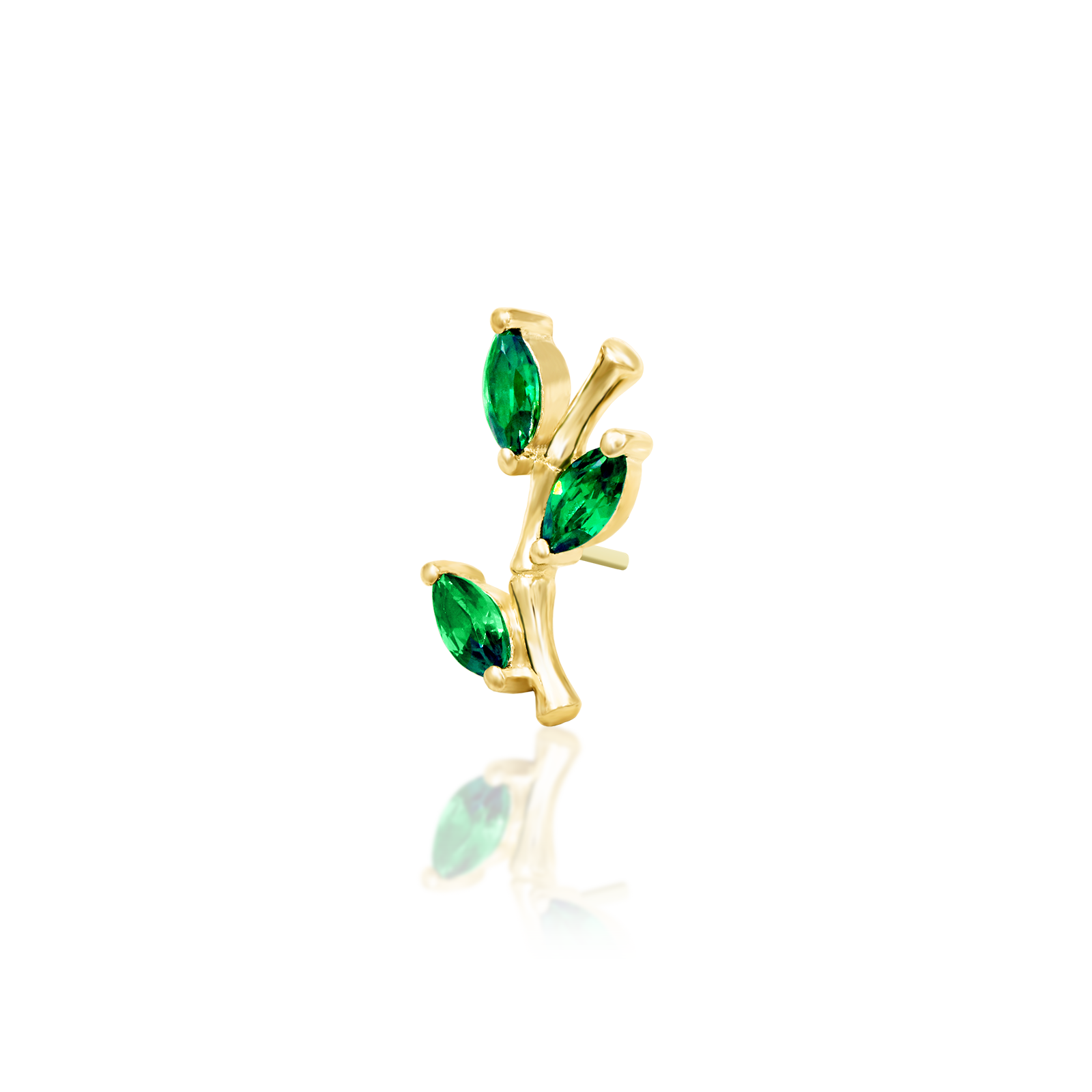 Bamboo Blossom in 14k Gold by Junipurr