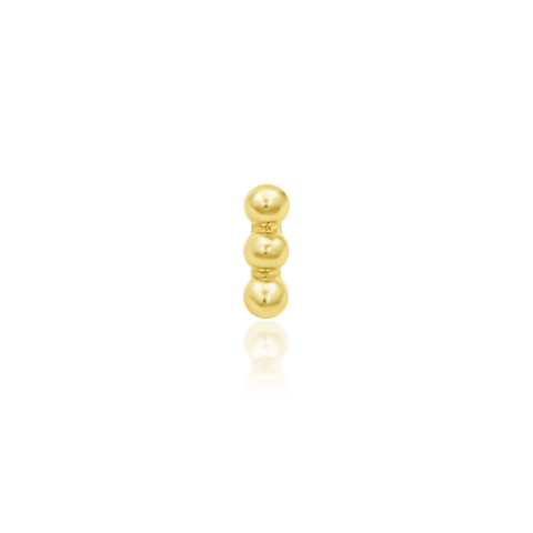 Beads-of-3 in 14k Gold by Junipurr