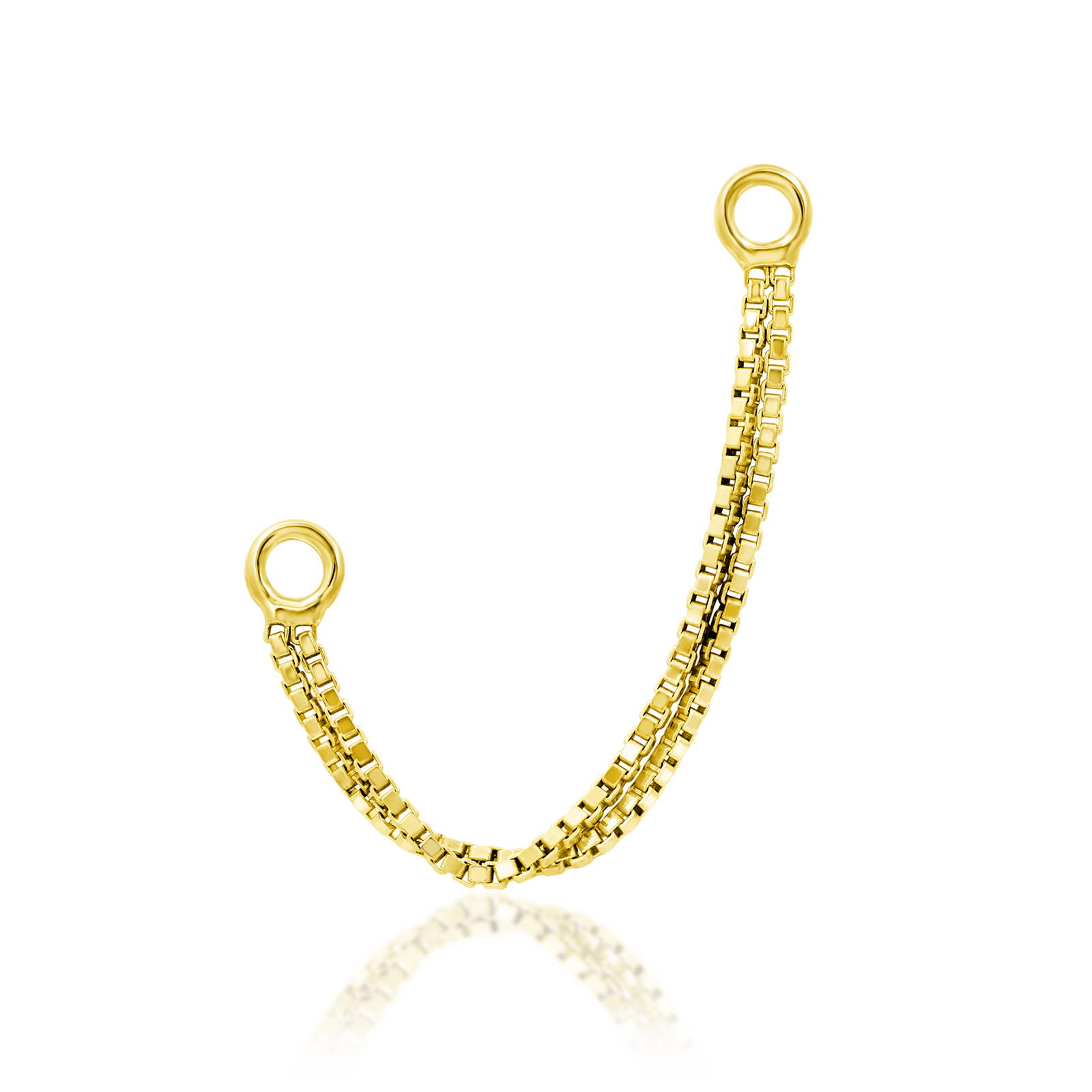 Double Box Chain in 14k gold by Junipurr
