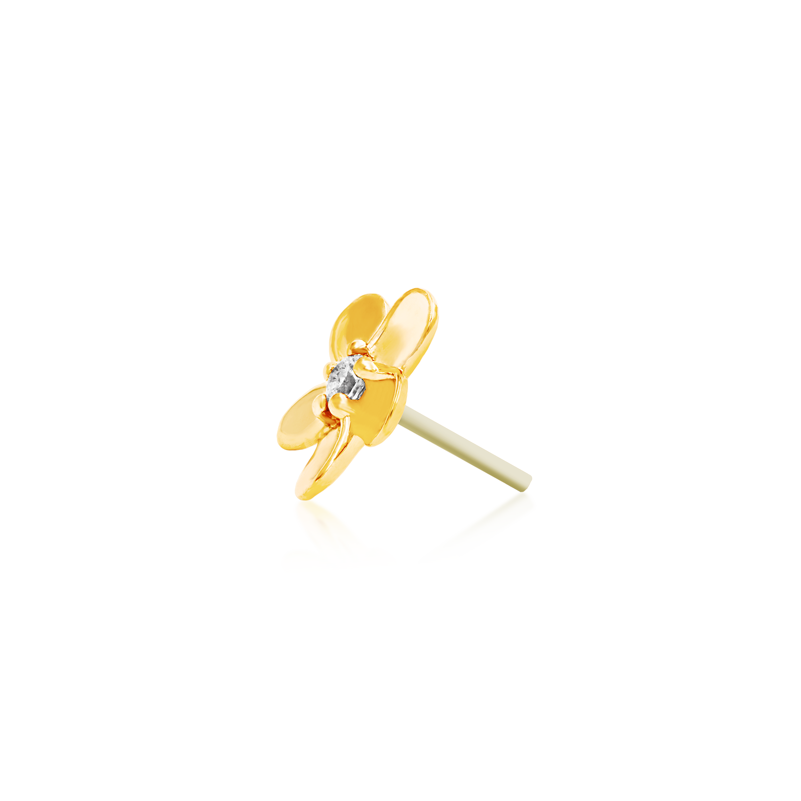 Flower in 14k Gold by Junipurr