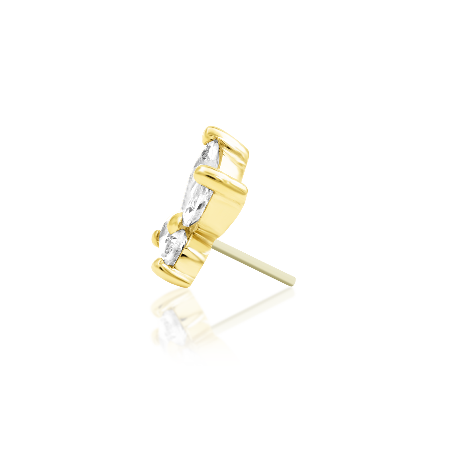 Flutterby in 14k Gold by Junipurr