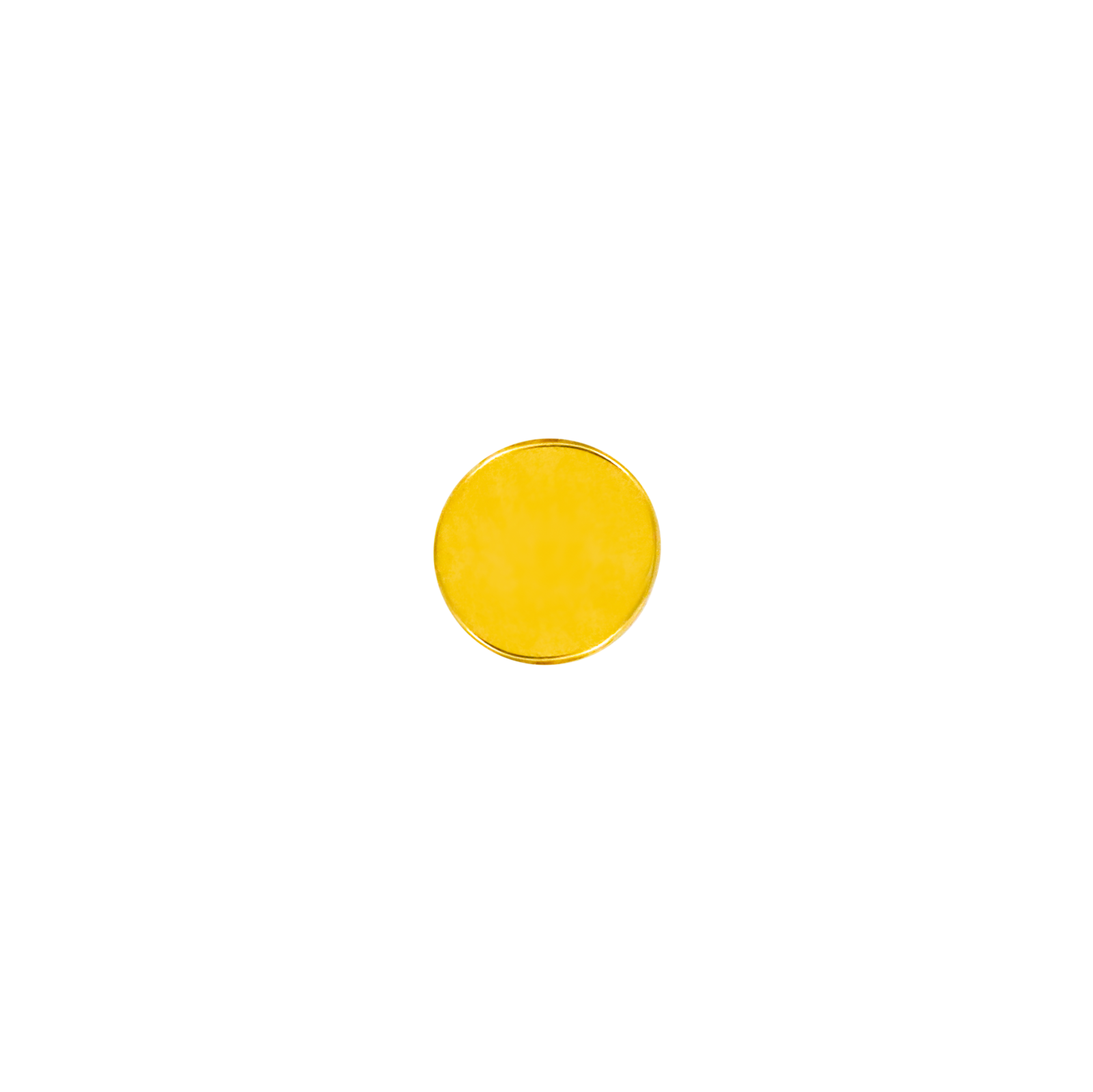 Disk in 14k Gold by Junipurr