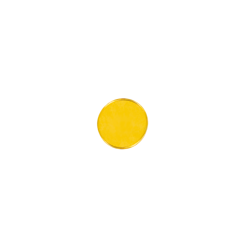Disk in 14k Gold by Junipurr