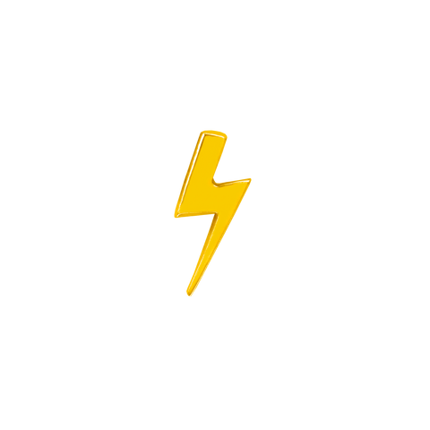 Lightning Bolt in 14k Gold by Junipurr