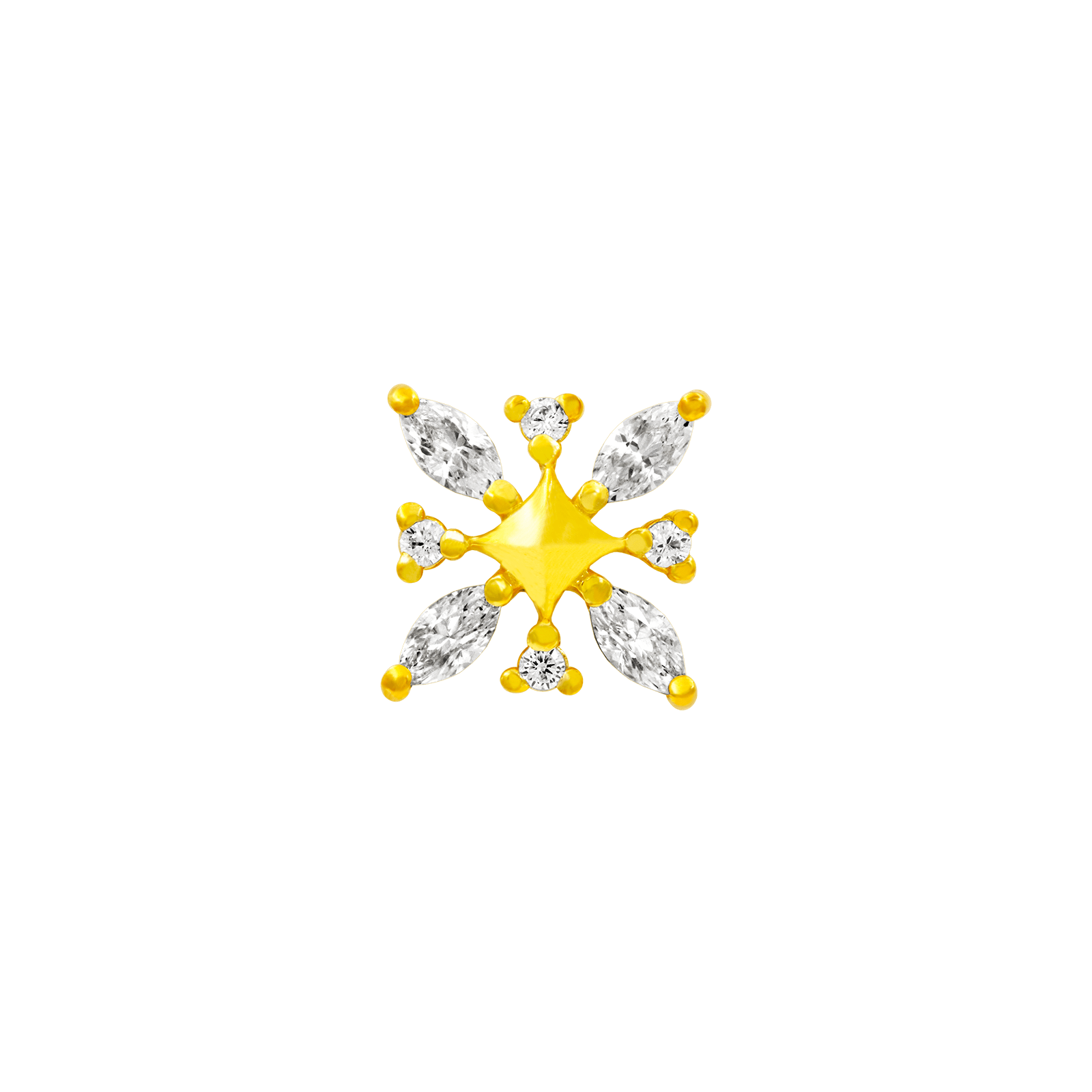 Elsa Gold Snowflake in 14k Gold by Junipurr