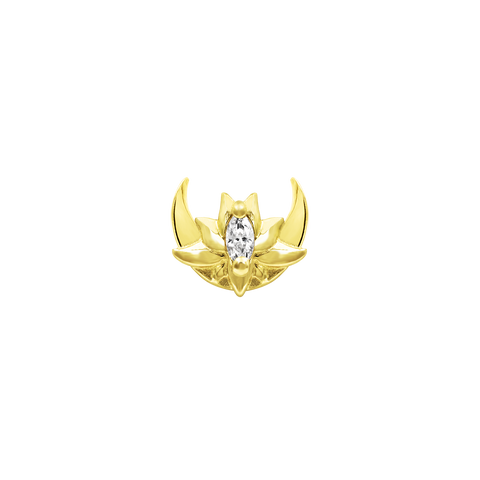 Guardian Moon in 14k Gold by Junipurr