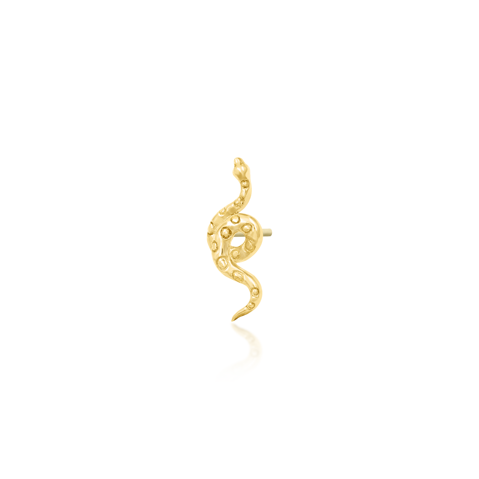 Textured Snake in 14k Gold by Junipurr
