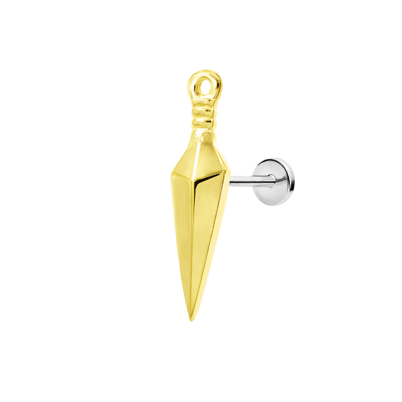 Harpe Dagger in 14k Gold by Junipurr