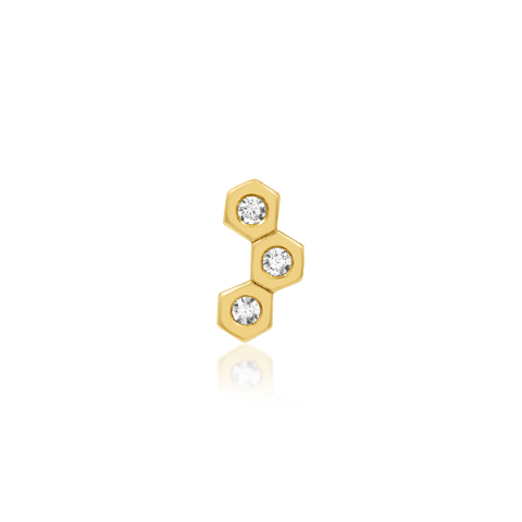 Buzzin in 14k Gold by Junipurr