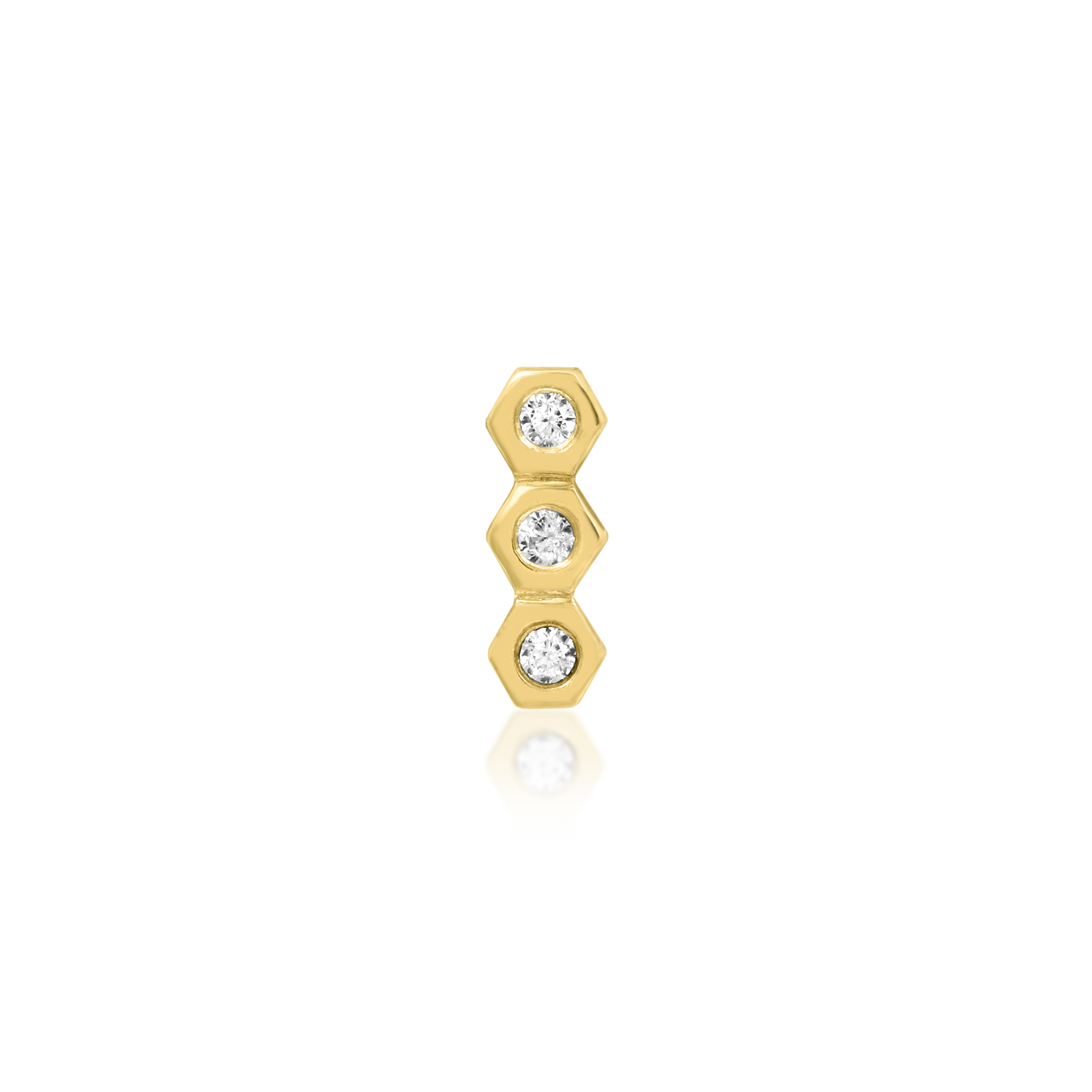 Honeycomb in 14k gold by Junipurr