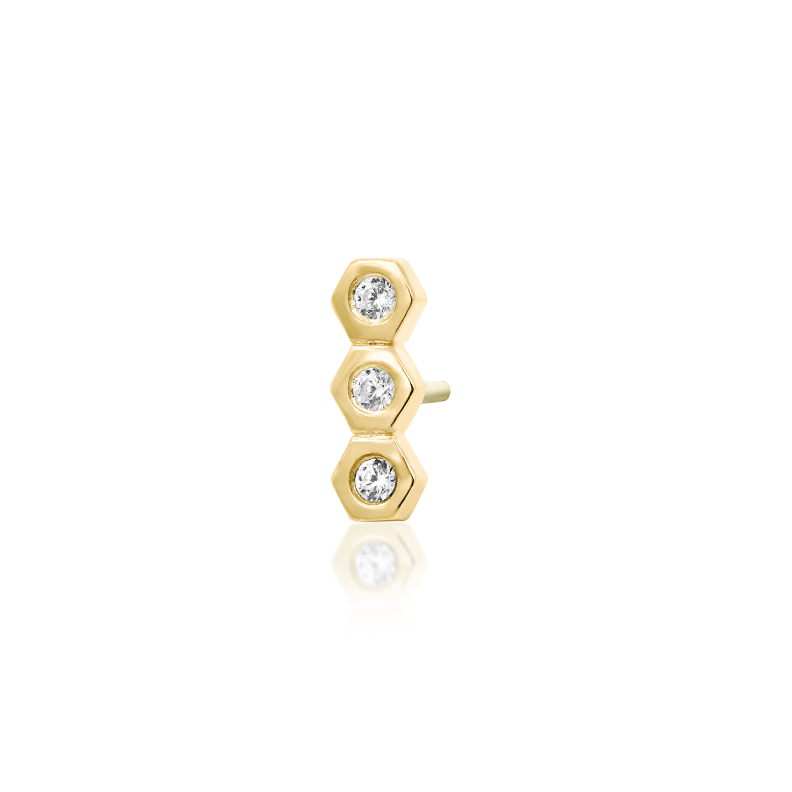 Honeycomb in 14k gold by Junipurr