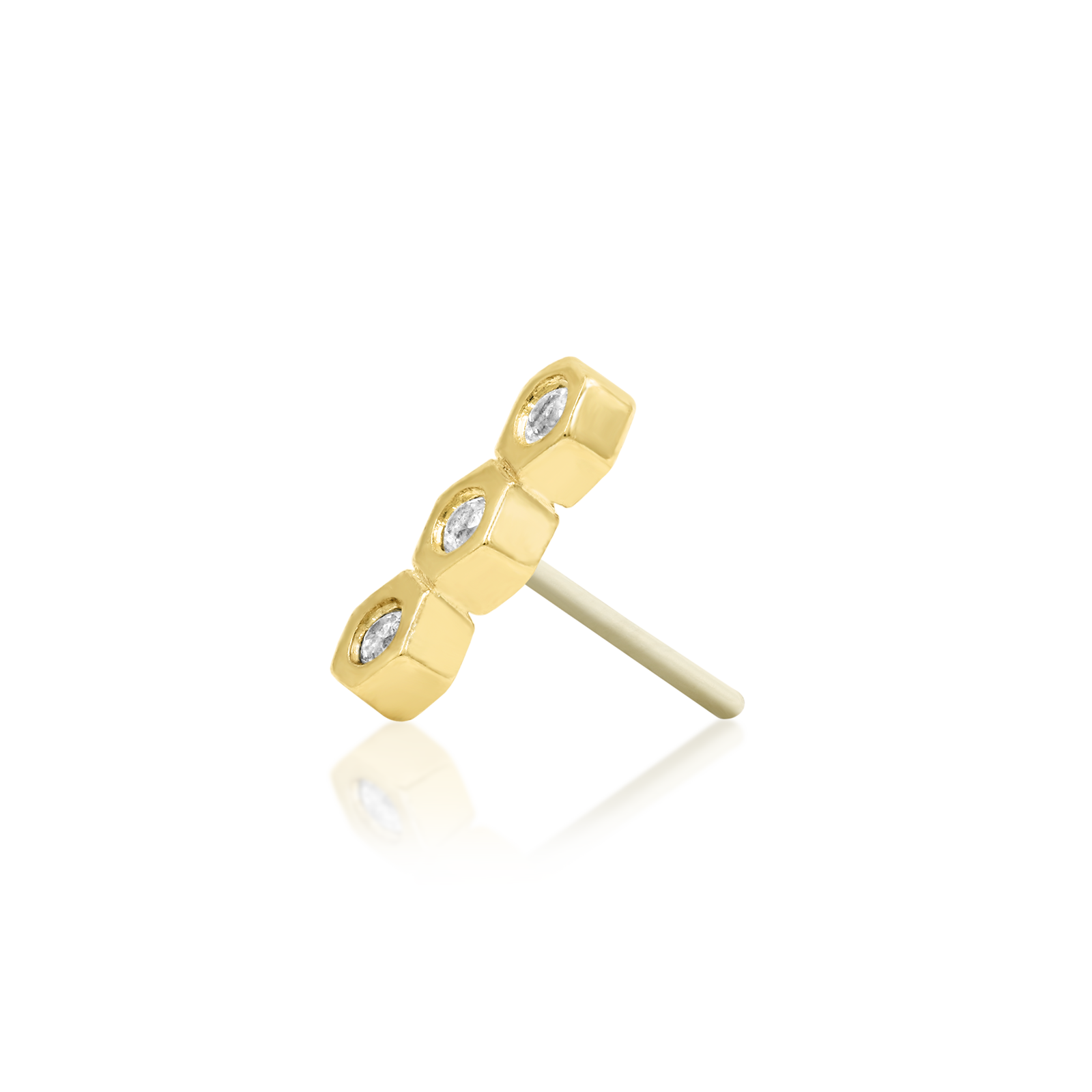 Honeycomb in 14k gold by Junipurr