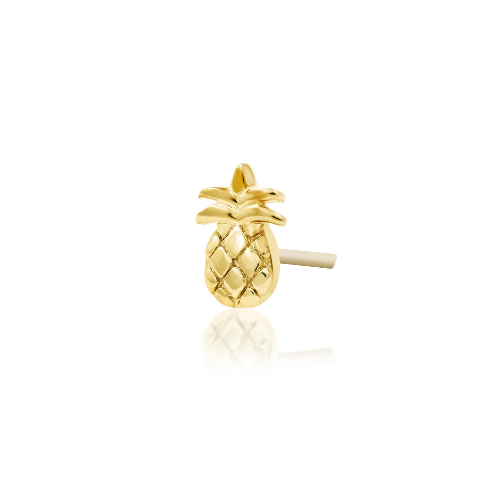 Mini Pineapple in 14k Gold by Junipurr