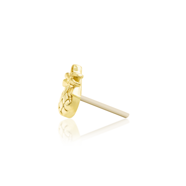 Mini Pineapple in 14k Gold by Junipurr Pierced