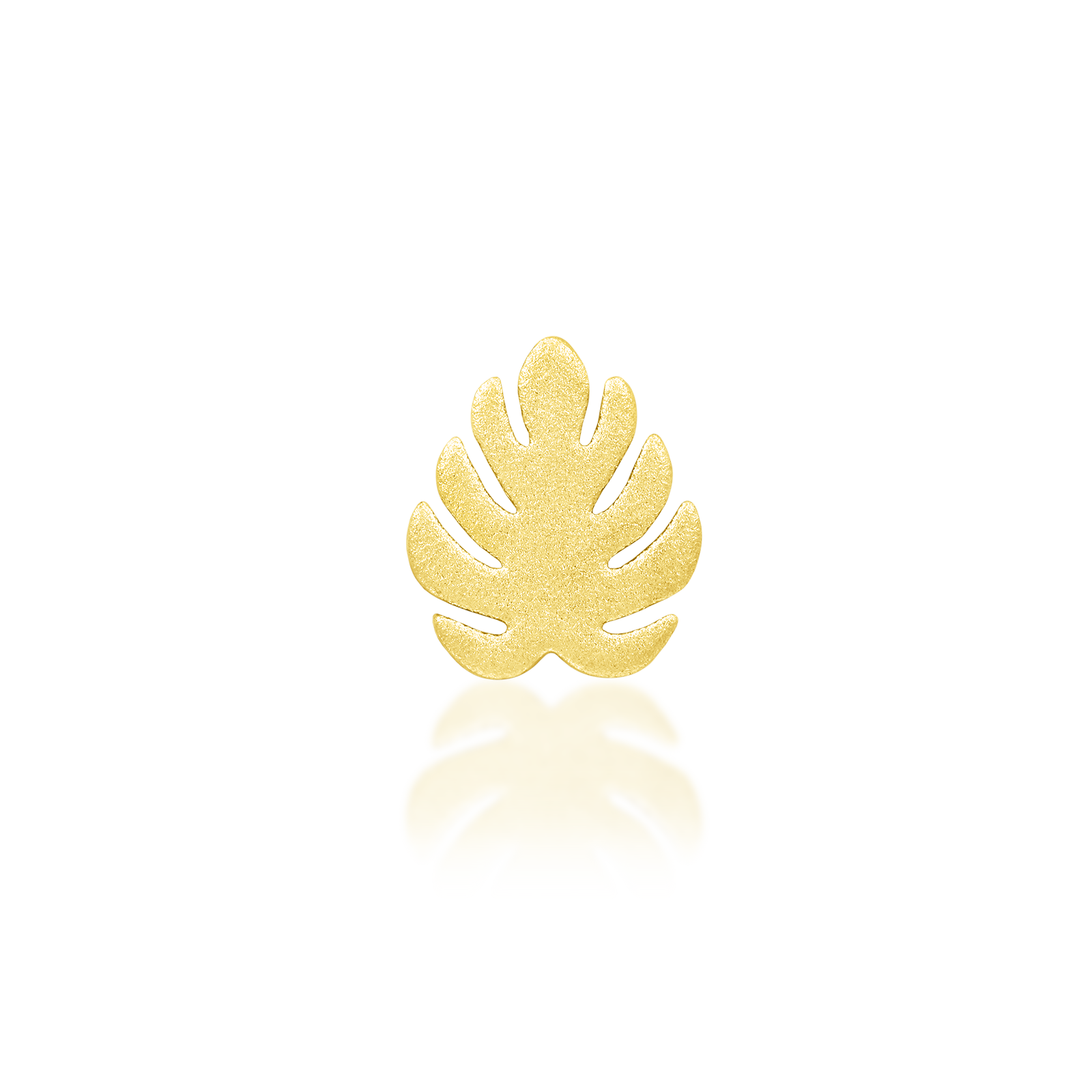 Monstera in 14k gold by Junipurr