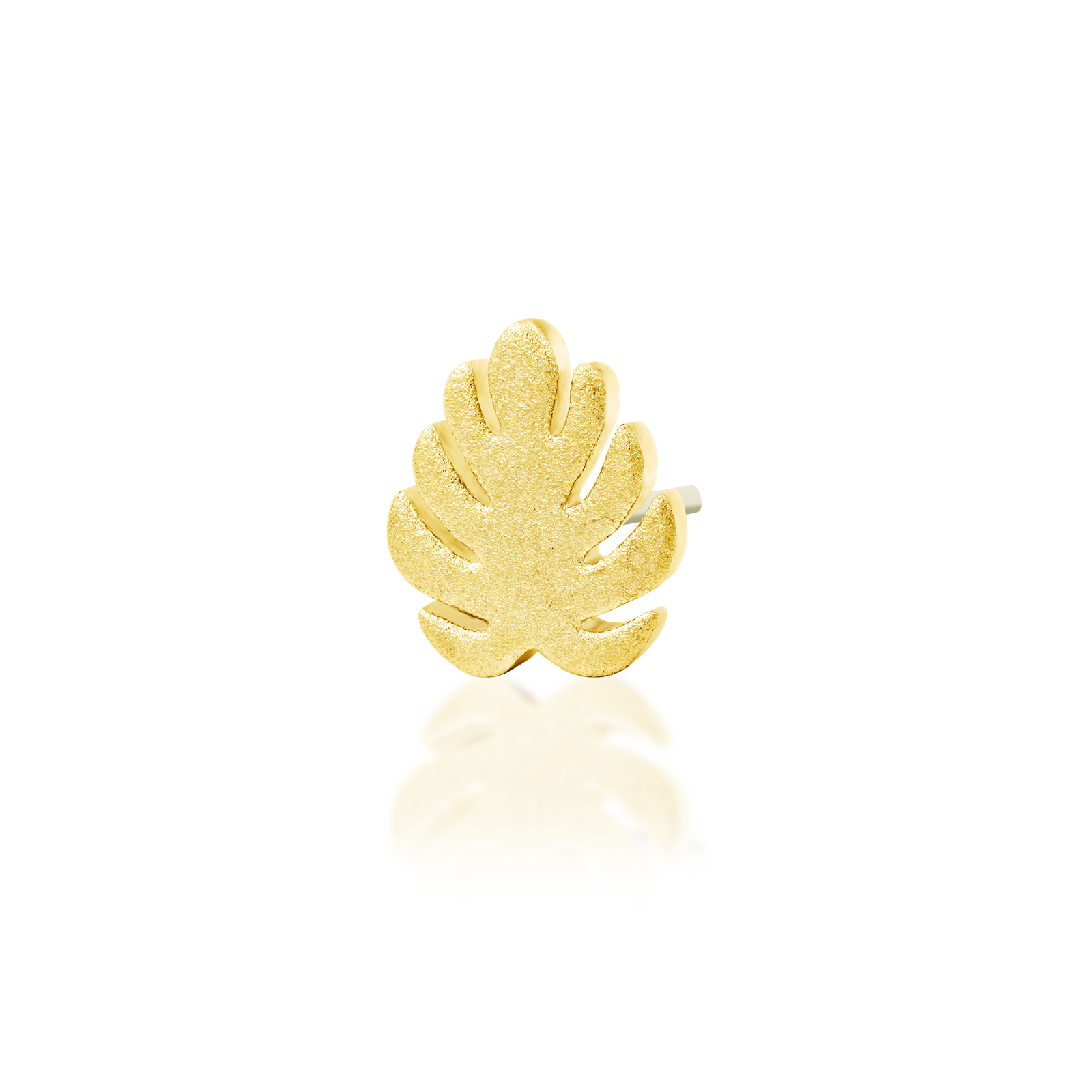 Monstera in 14k gold by Junipurr