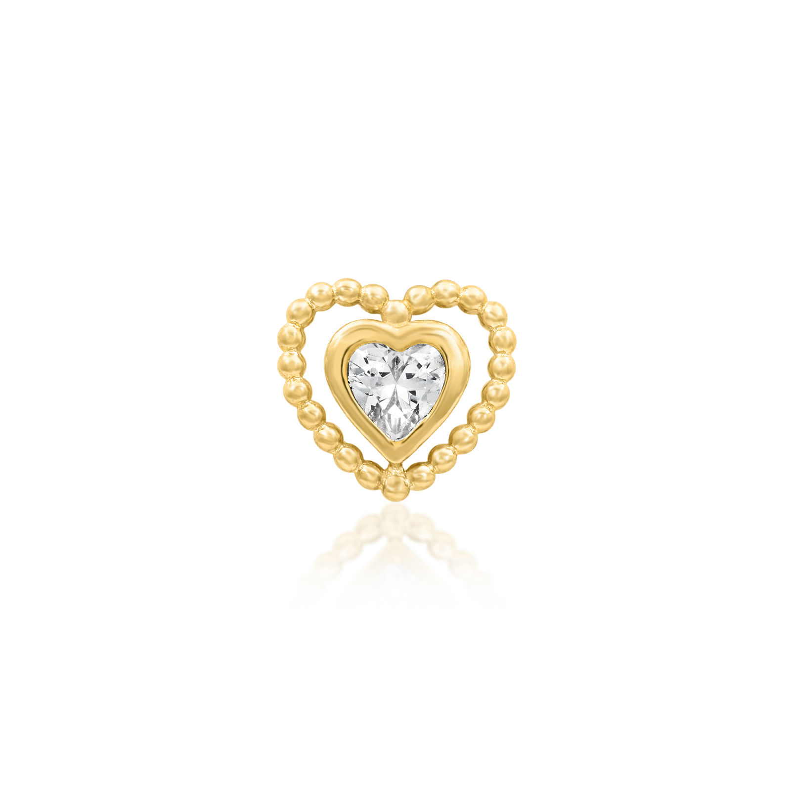 My Beading Heart in 14k Gold by Junipurr