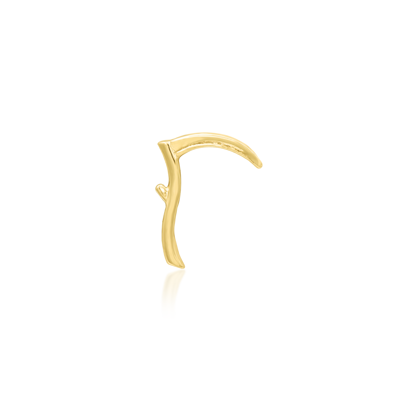 Scythe in 14k Gold by Junipurr