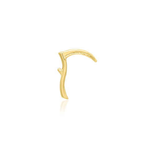 Scythe in 14k Gold by Junipurr