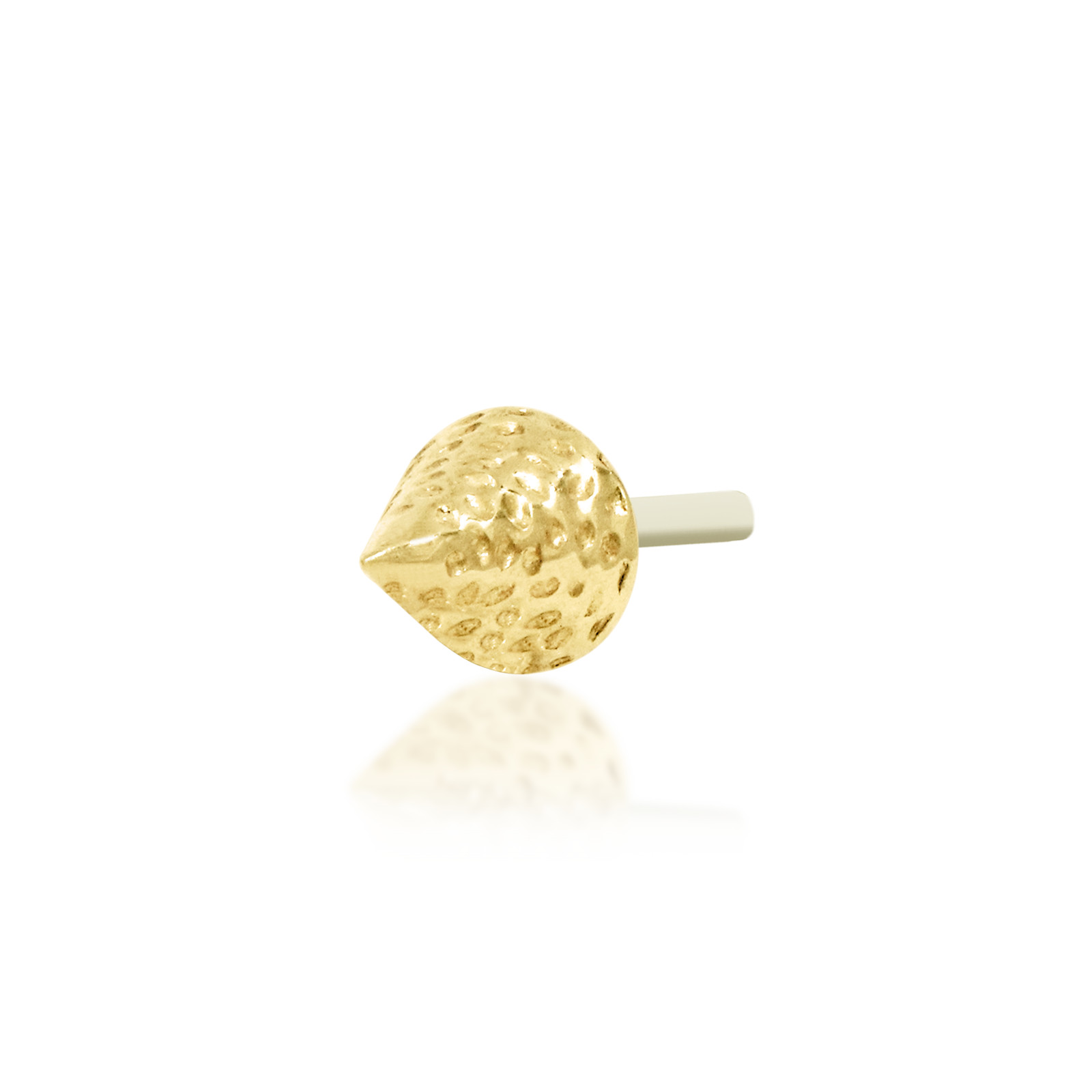 Textured Spike in 14k gold by Junipurr